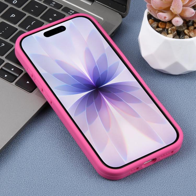 For iPhone 17 Large Hole Leopard Print Liquid Silicone Phone Case