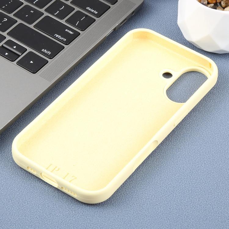 For iPhone 17 Large Hole Leopard Print Liquid Silicone Phone Case