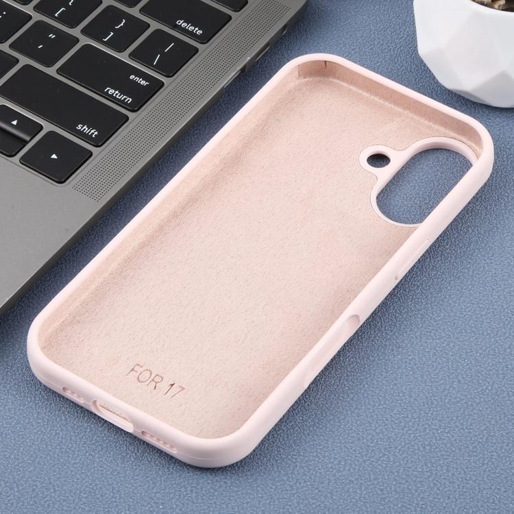 For iPhone 17 Large Hole Leopard Print Liquid Silicone Phone Case