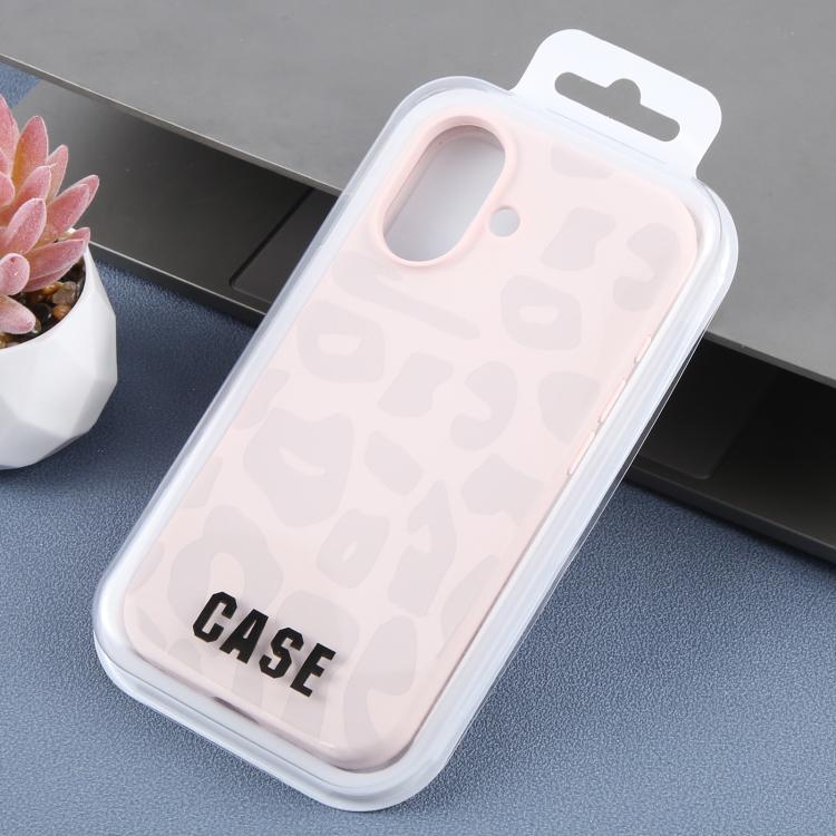 For iPhone 17 Large Hole Leopard Print Liquid Silicone Phone Case