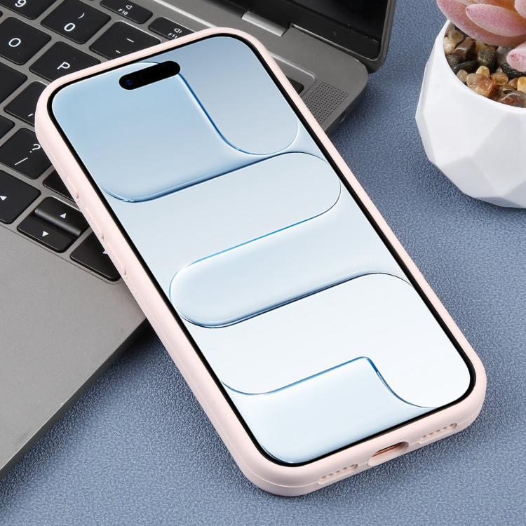 For iPhone Air Large Hole Leopard Print Liquid Silicone Phone Case