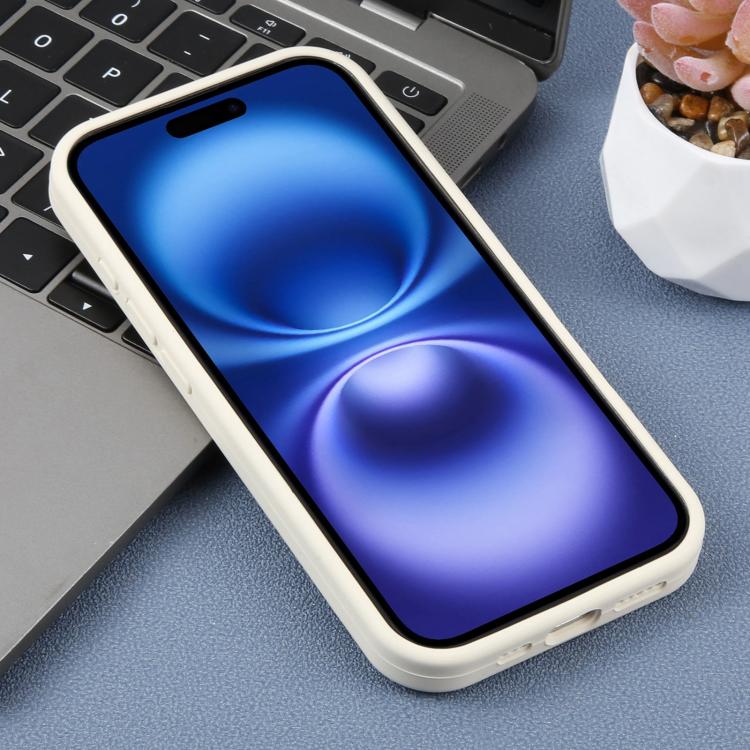 For iPhone 16 Large Hole Leopard Print Liquid Silicone Phone Case