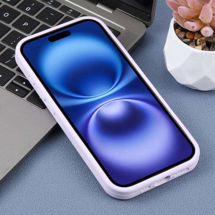 For iPhone 16 Large Hole Leopard Print Liquid Silicone Phone Case