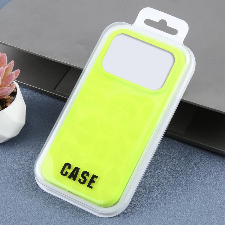 For iPhone 15 Pro Max Large Hole Leopard Print Liquid Silicone Phone Case