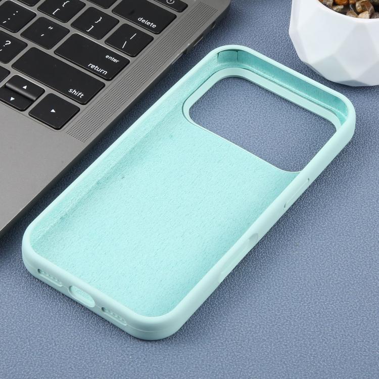 For iPhone 14 Large Hole Leopard Print Liquid Silicone Phone Case