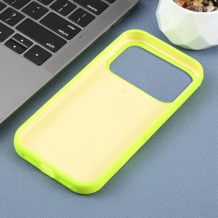For iPhone 14 Pro Large Hole Leopard Print Liquid Silicone Phone Case