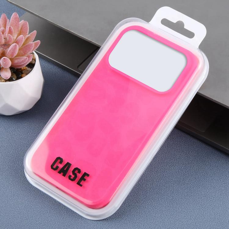 For iPhone 12 Large Hole Leopard Print Liquid Silicone Phone Case