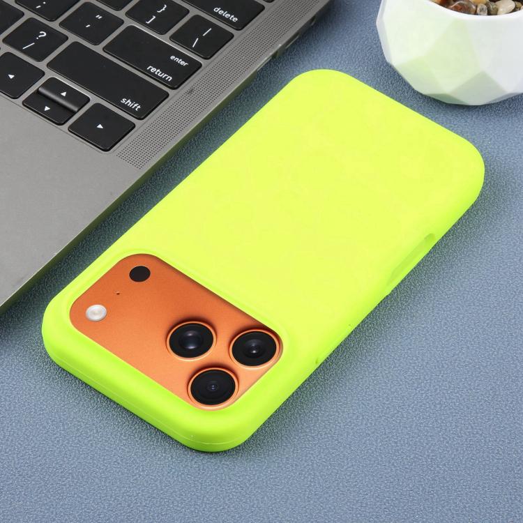 For iPhone 12 Large Hole Leopard Print Liquid Silicone Phone Case
