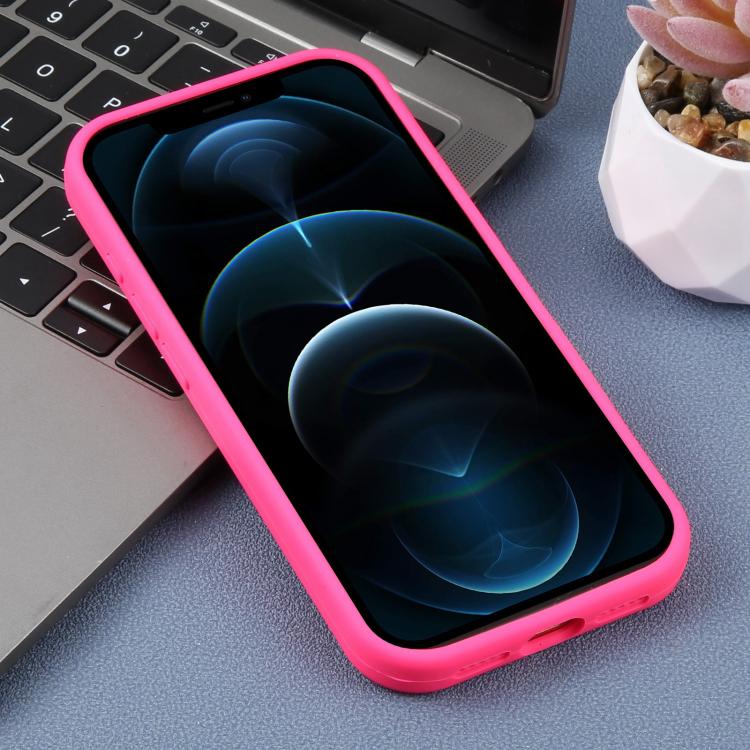 For iPhone 12 Pro Max Large Hole Leopard Print Liquid Silicone Phone Case