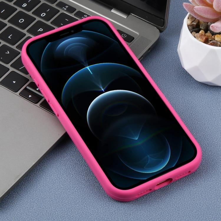 For iPhone 12 Pro Max Large Hole Leopard Print Liquid Silicone Phone Case