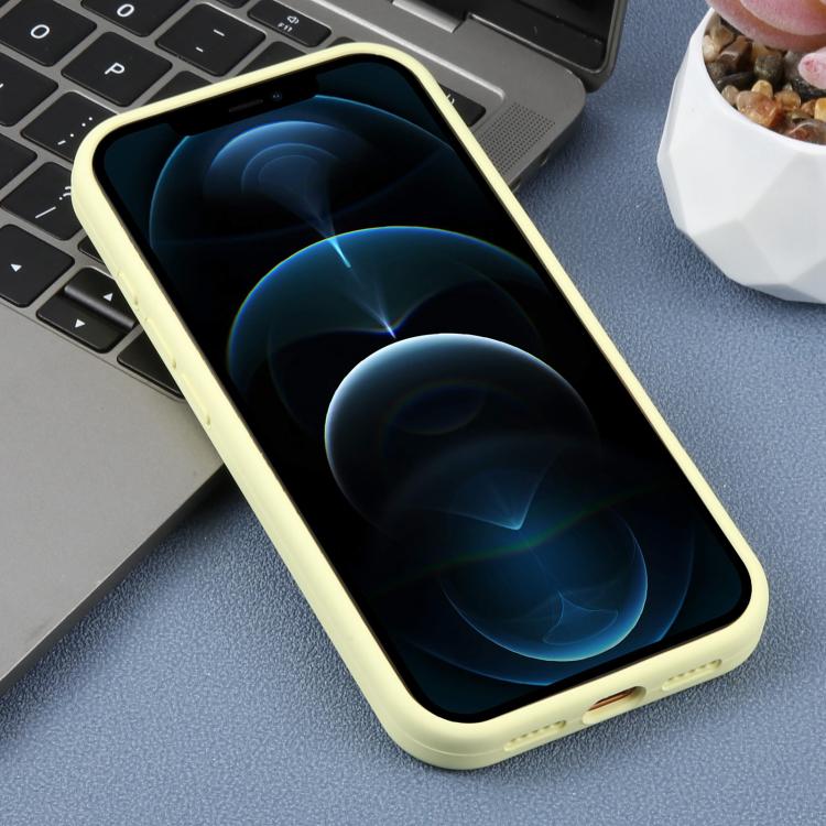 For iPhone 12 Pro Max Large Hole Leopard Print Liquid Silicone Phone Case