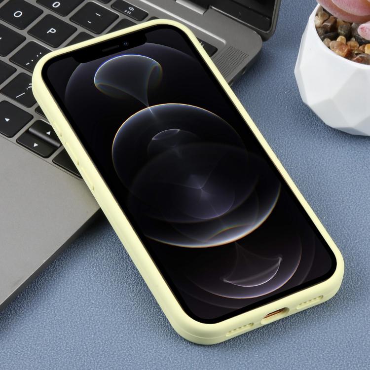 For iPhone 12 Pro Large Hole Leopard Print Liquid Silicone Phone Case