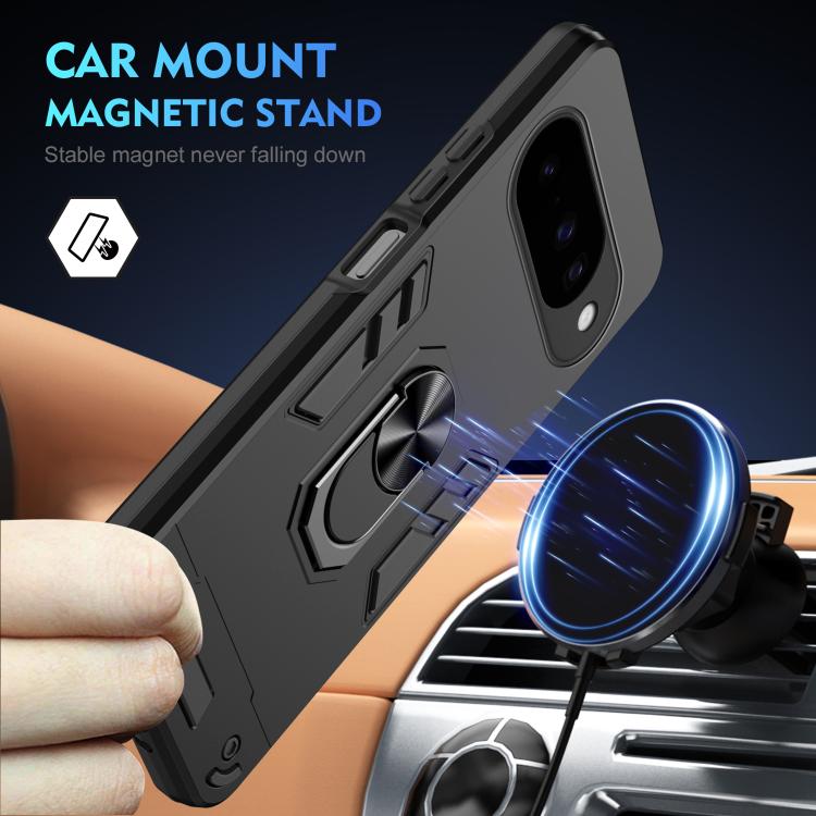 For Google Pixel 10 Pro / 10 Shockproof Metal Ring Holder Phone Case