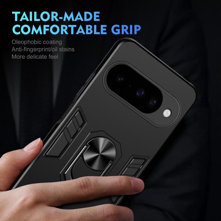 For Google Pixel 10 Pro / 10 Shockproof Metal Ring Holder Phone Case