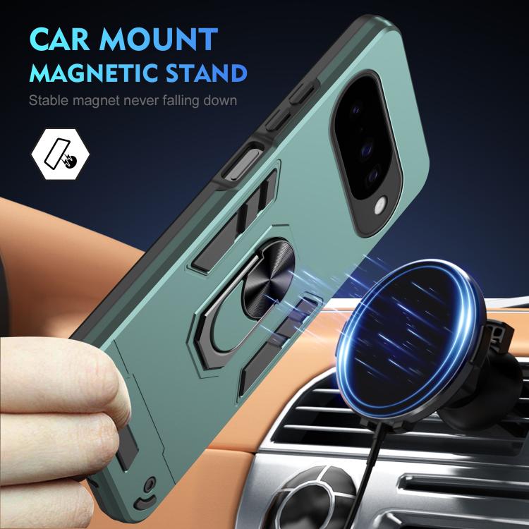 For Google Pixel 10 Pro / 10 Shockproof Metal Ring Holder Phone Case