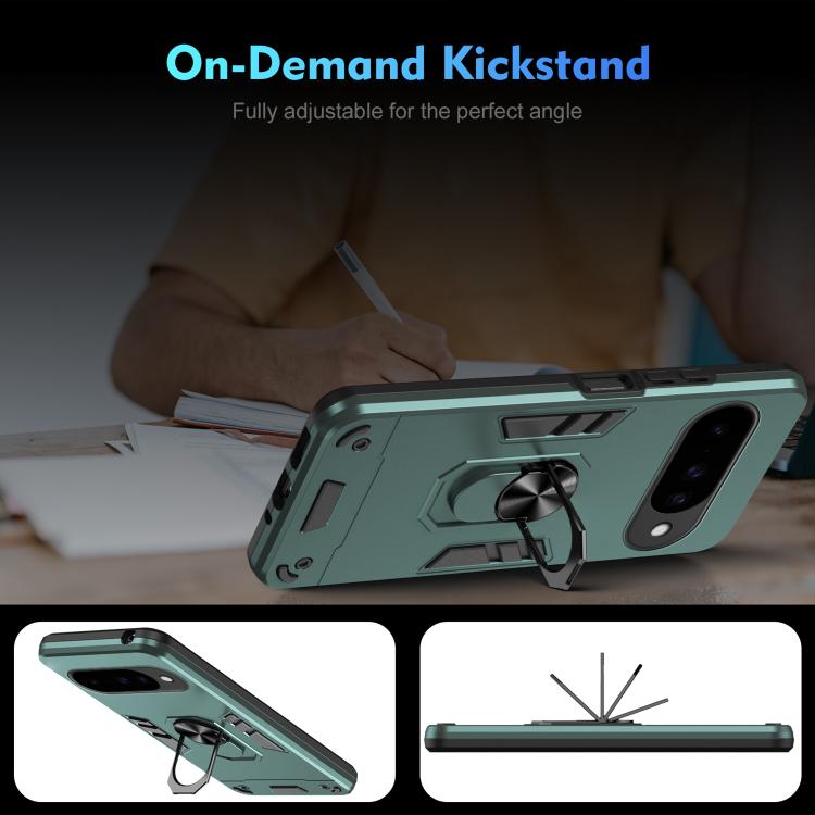 For Google Pixel 10 Pro / 10 Shockproof Metal Ring Holder Phone Case