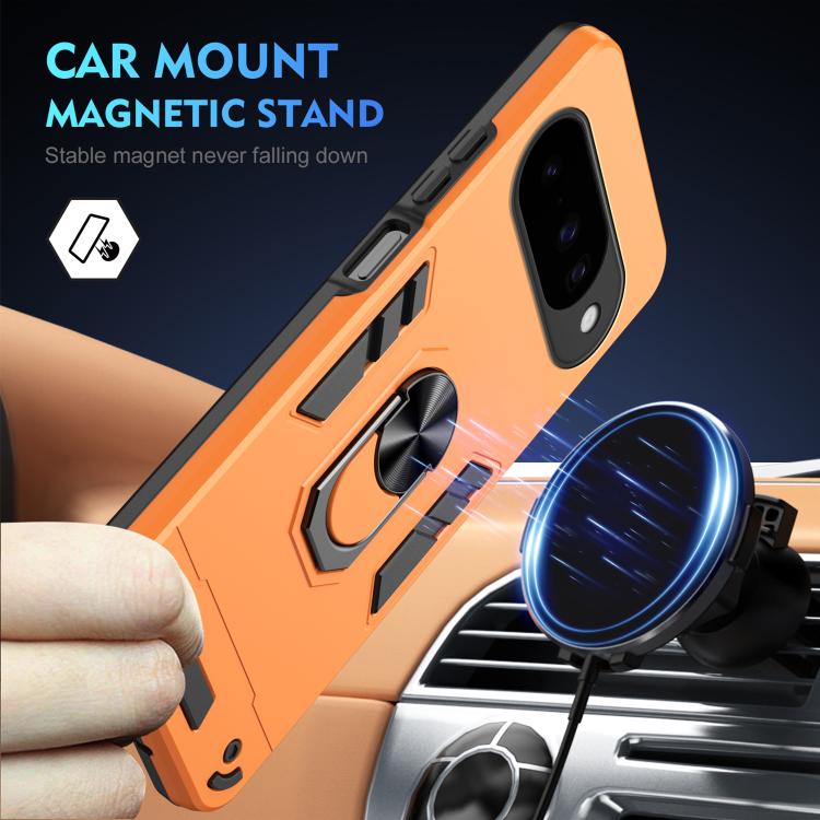 For Google Pixel 10 Pro / 10 Shockproof Metal Ring Holder Phone Case