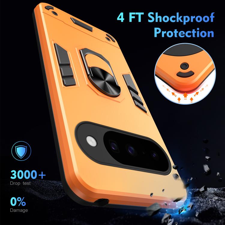 For Google Pixel 10 Pro / 10 Shockproof Metal Ring Holder Phone Case