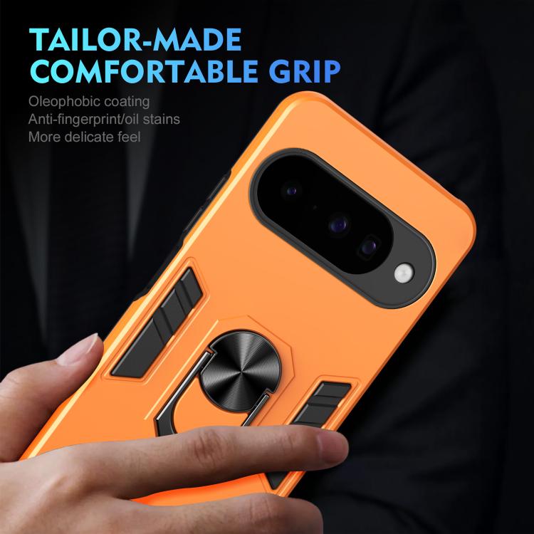 For Google Pixel 10 Pro / 10 Shockproof Metal Ring Holder Phone Case