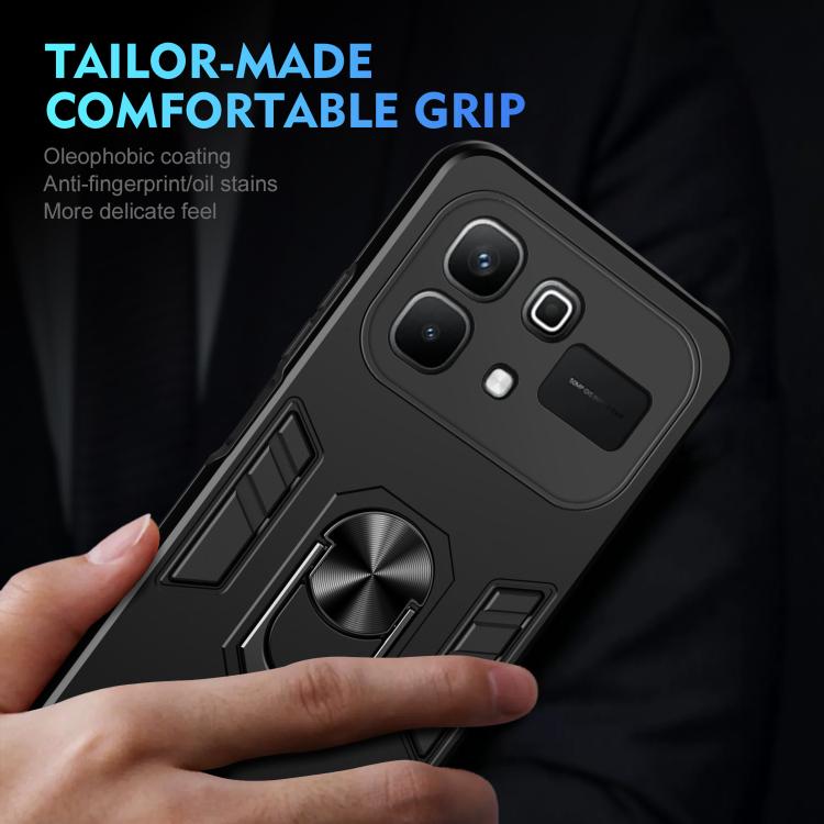 For Infinix Note 60 5G Shockproof Metal Ring Holder Phone Case