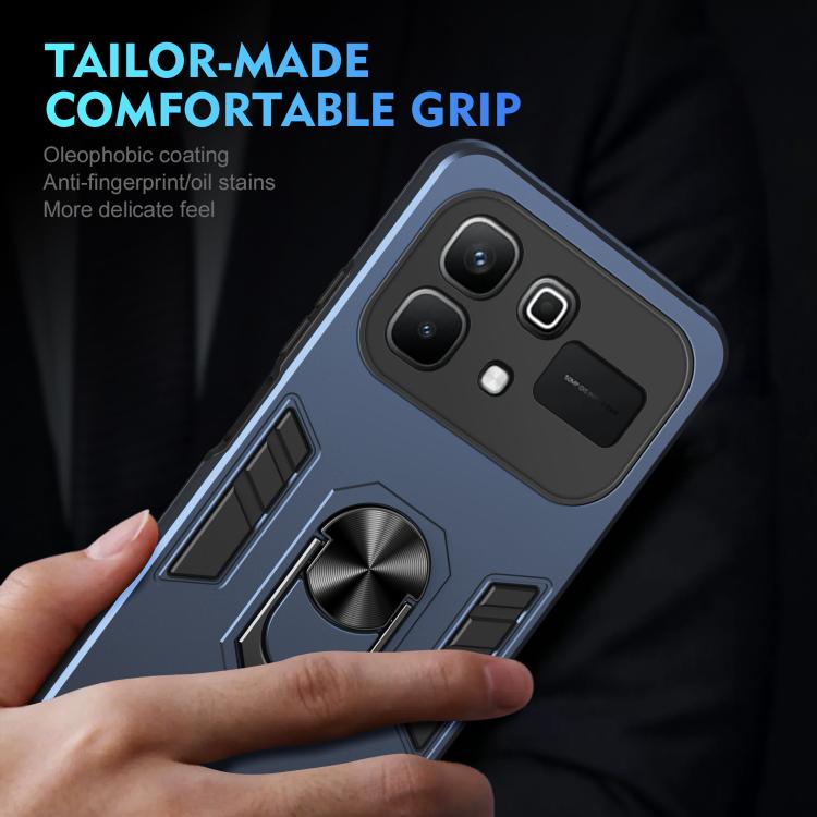 For Infinix Note 60 5G Shockproof Metal Ring Holder Phone Case