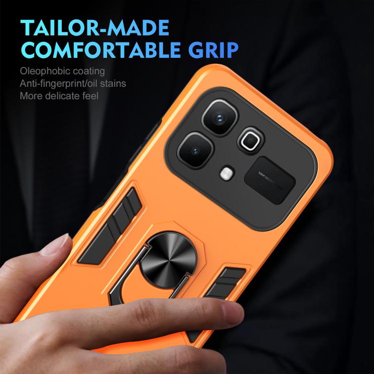 For Infinix Note 60 5G Shockproof Metal Ring Holder Phone Case
