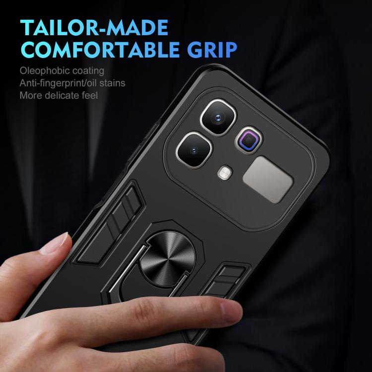 For Infinix Note 60 Pro 5G Shockproof Metal Ring Holder Phone Case