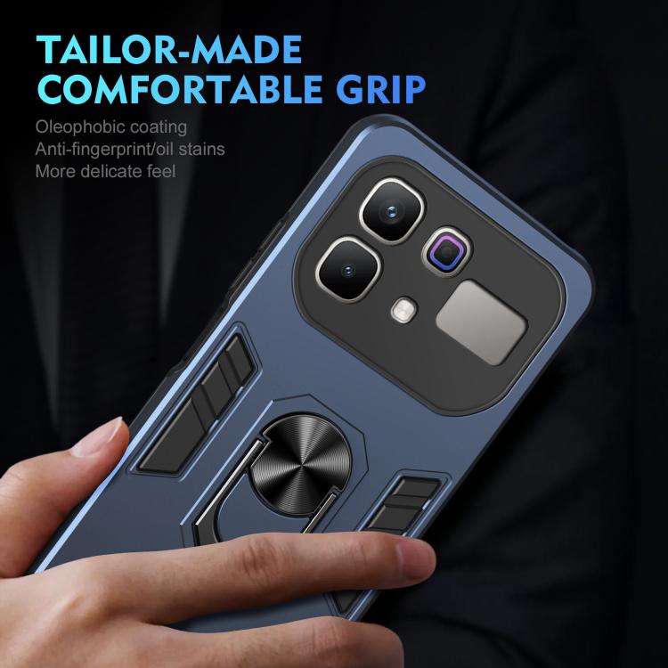 For Infinix Note 60 Pro 5G Shockproof Metal Ring Holder Phone Case