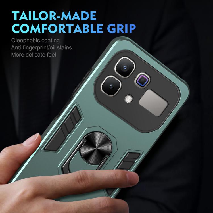 For Infinix Note 60 Pro 5G Shockproof Metal Ring Holder Phone Case