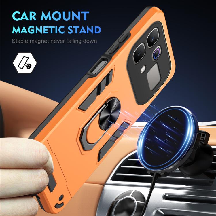 For Infinix Note 60 Pro 5G Shockproof Metal Ring Holder Phone Case