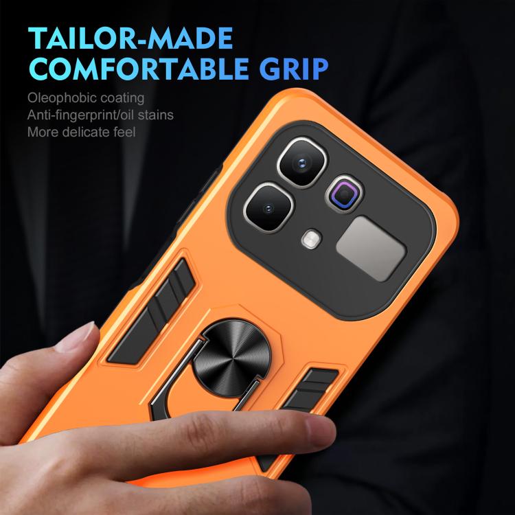 For Infinix Note 60 Pro 5G Shockproof Metal Ring Holder Phone Case