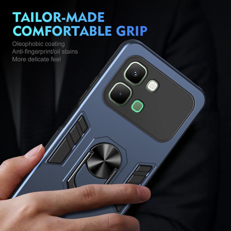 For Infinix Note Edge 5G Shockproof Metal Ring Holder Phone Case