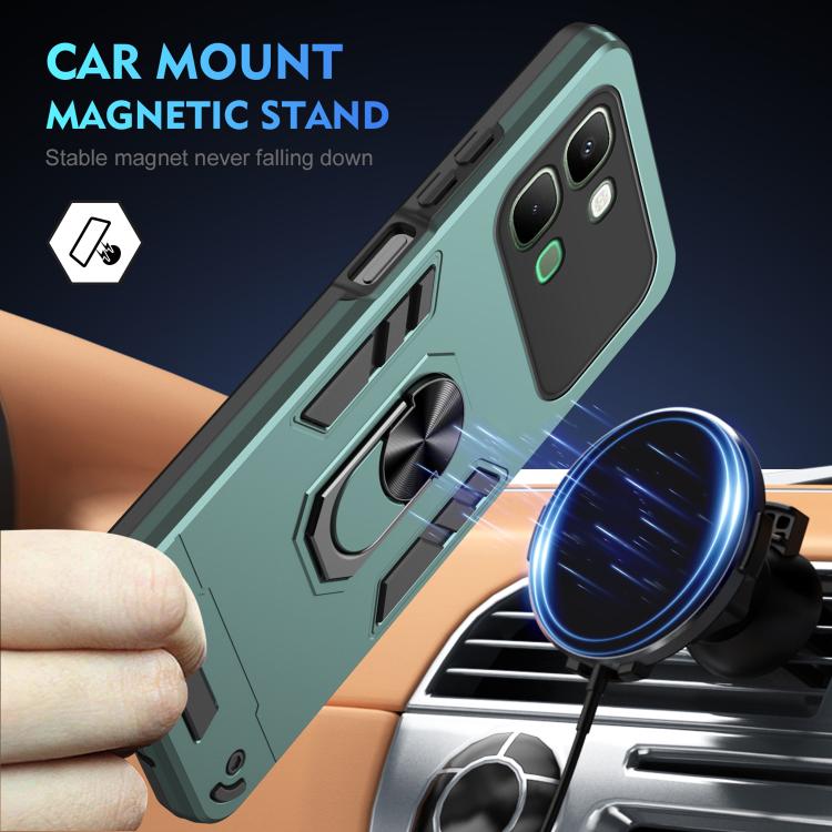 For Infinix Note Edge 5G Shockproof Metal Ring Holder Phone Case