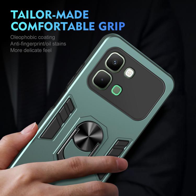 For Infinix Note Edge 5G Shockproof Metal Ring Holder Phone Case