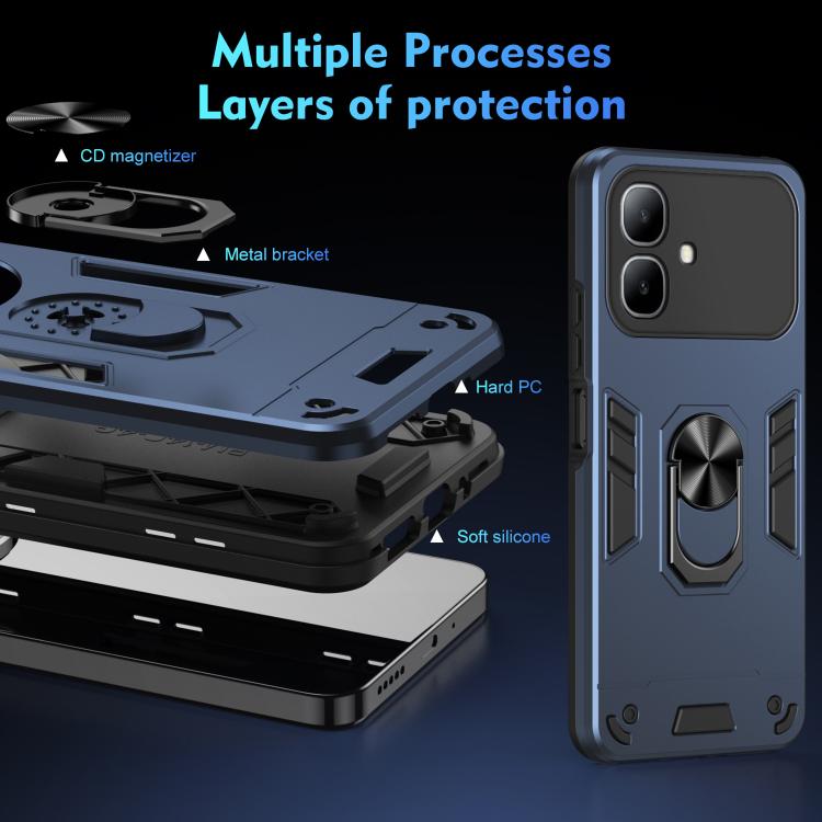 For Infinix Smart 20 4G Shockproof Metal Ring Holder Phone Case