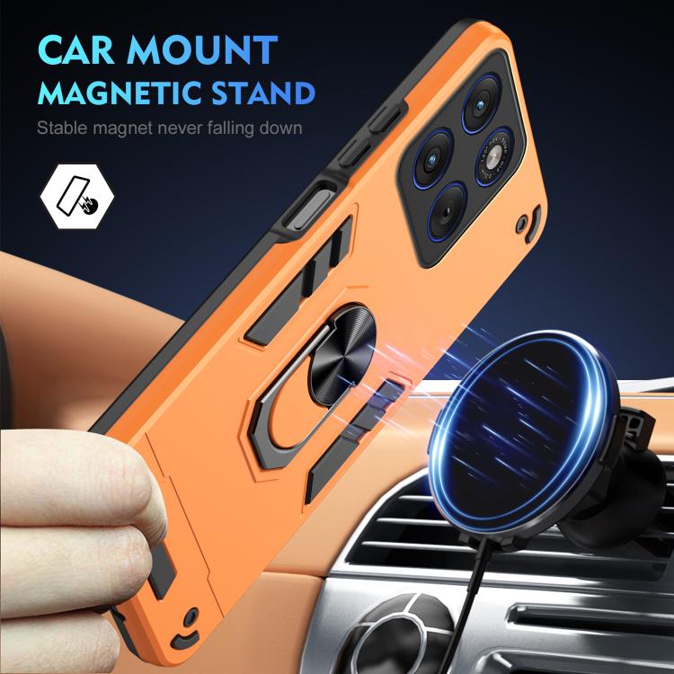 For Motorola Edge 70 5G Shockproof Metal Ring Holder Phone Case