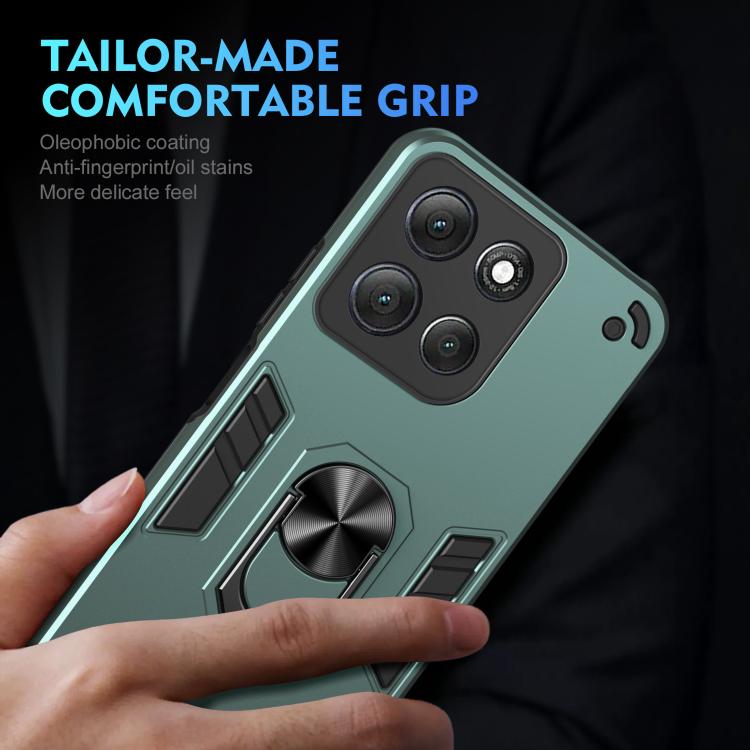 For Motorola Moto G86 Power Shockproof Metal Ring Holder Phone Case