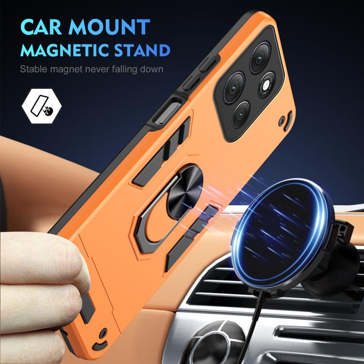 For Motorola Moto G86 Power Shockproof Metal Ring Holder Phone Case
