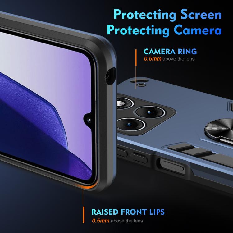 For Motorola Edge 70 Fusion 5G Shockproof Metal Ring Holder Phone Case