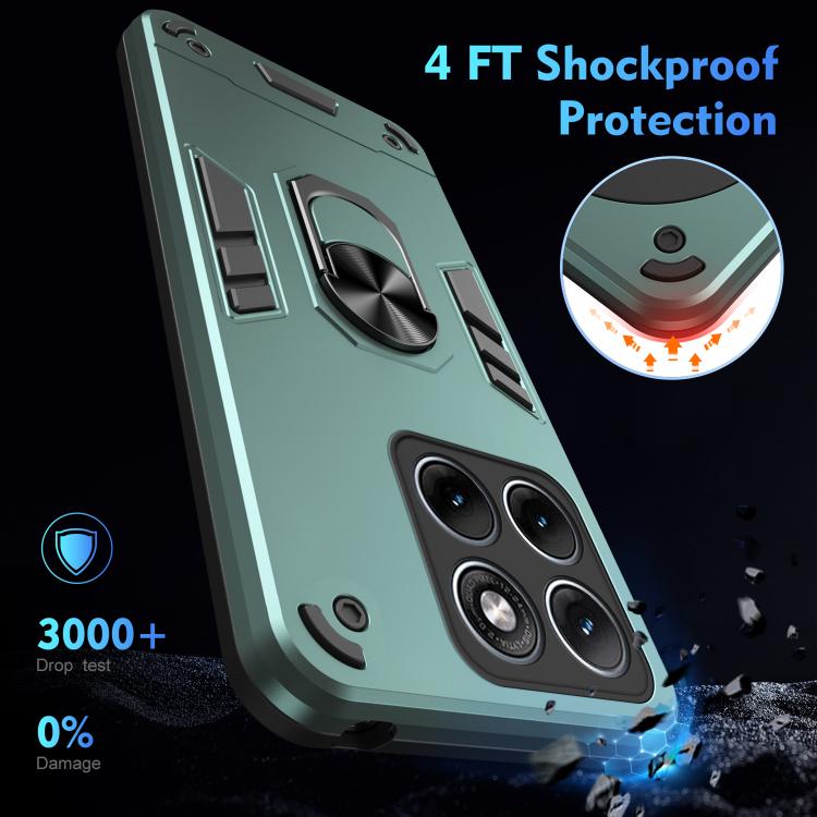 For Motorola Edge 70 Fusion 5G Shockproof Metal Ring Holder Phone Case