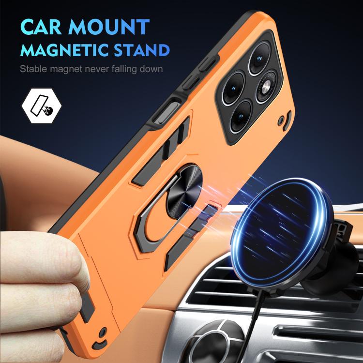 For Motorola Edge 70 Fusion 5G Shockproof Metal Ring Holder Phone Case