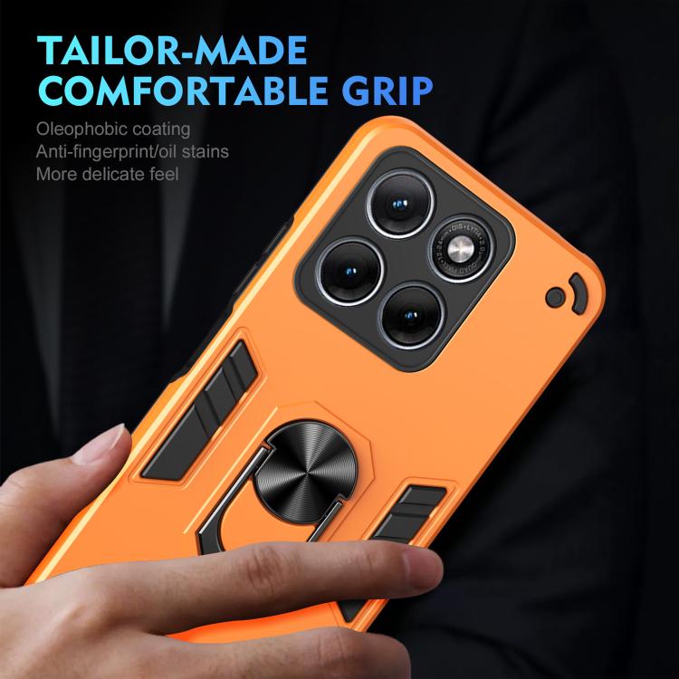 For Motorola Edge 70 Fusion 5G Shockproof Metal Ring Holder Phone Case