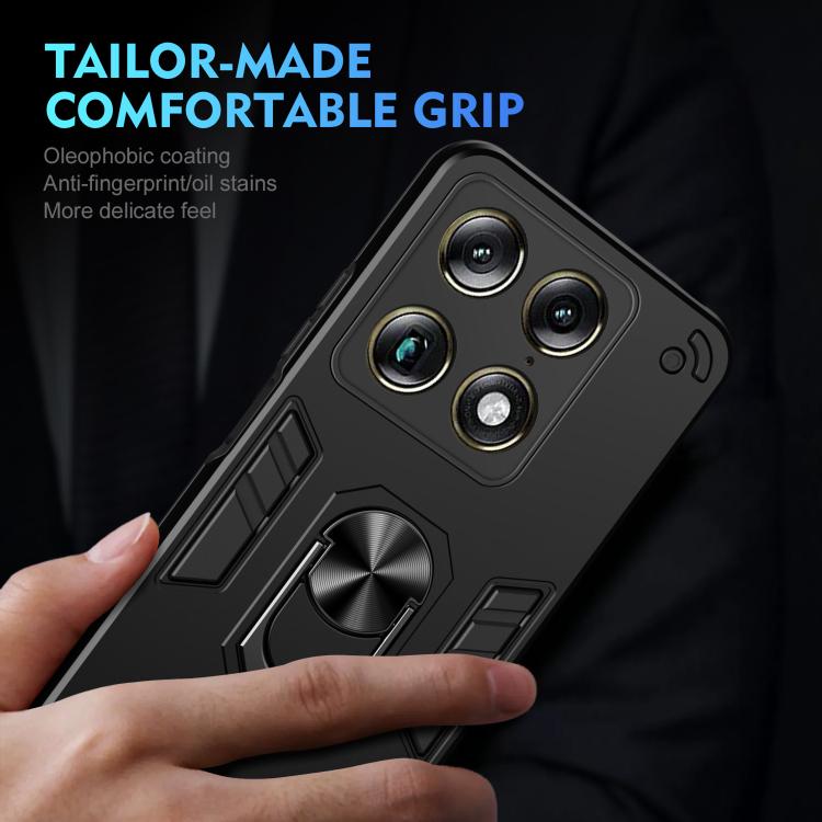 For Motorola Signature 5G Shockproof Metal Ring Holder Phone Case