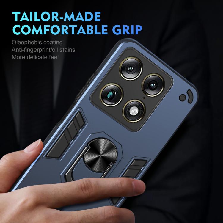 For Motorola Signature 5G Shockproof Metal Ring Holder Phone Case