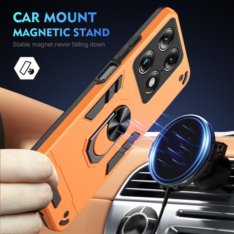 For Motorola Signature 5G Shockproof Metal Ring Holder Phone Case