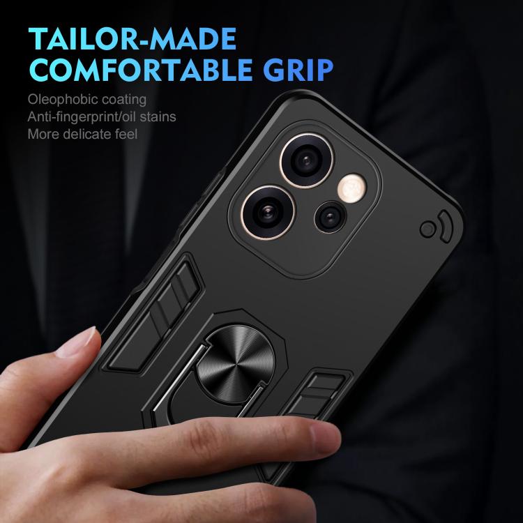 For OPPO Reno15 Pro Max 5G Global Shockproof Metal Ring Holder Phone Case
