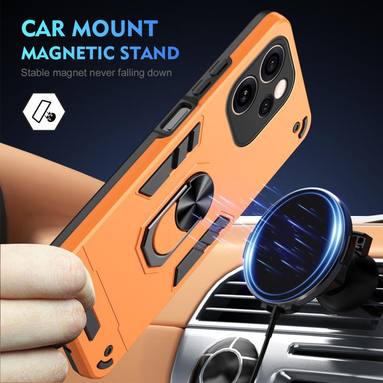 For OPPO Reno15 Pro Max 5G Global Shockproof Metal Ring Holder Phone Case