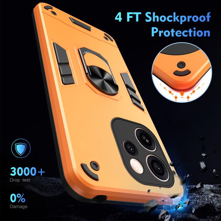 For OPPO Reno15 Pro Max 5G Global Shockproof Metal Ring Holder Phone Case