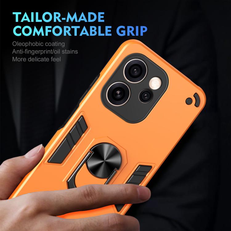 For OPPO Reno15 Pro Max 5G Global Shockproof Metal Ring Holder Phone Case