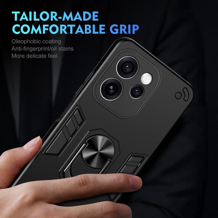 For OPPO Reno15 Pro 5G Global Shockproof Metal Ring Holder Phone Case